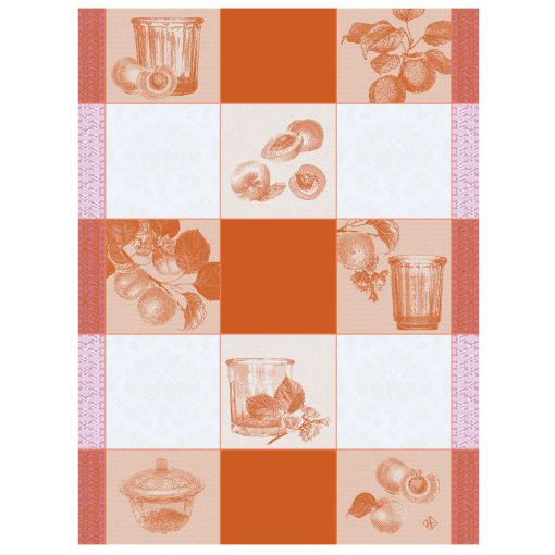 Confitures Carreaux Tea Towel by Le Jacquard Francais