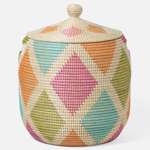 Cora Hamper with Lid by Pigeon & Poodle