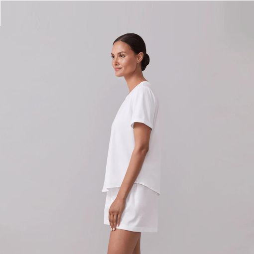Caricia Short Sleeve Top by Sferra