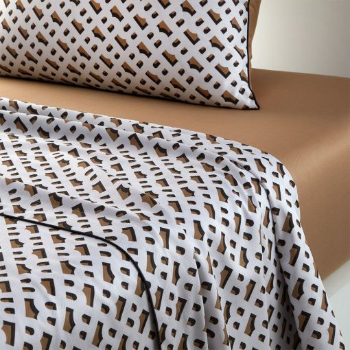 B Monogram by Hugo Boss Flat Sheet
