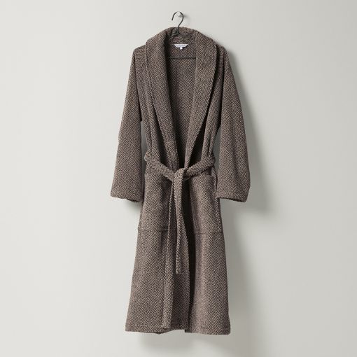 Kiefer Terry Bathrobe by Leitner Leinen Shawl Collar Robe