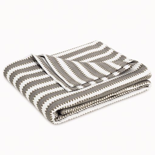 Apollo Stripe Matelassé by Matouk Coverlet