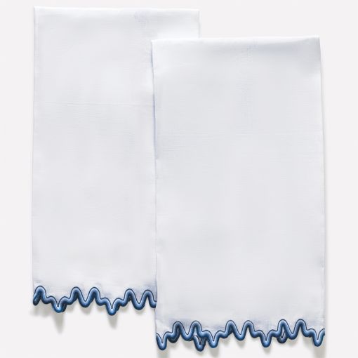 Wave Guest Towels by Matouk