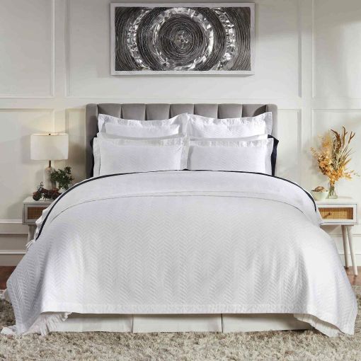 Casablanca Matelasse by Orchids Lux Home Coverlet