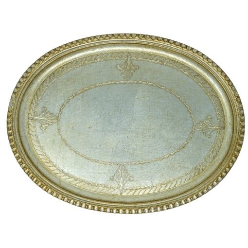 Florentino Oval Wooden Tray by Arte Italica