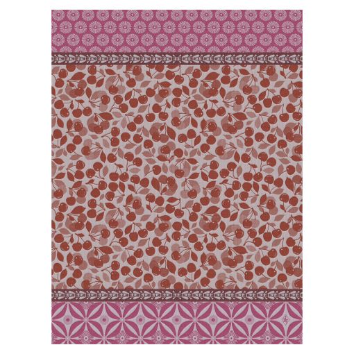 Cerises Tea Towel by Le Jacquard Francais