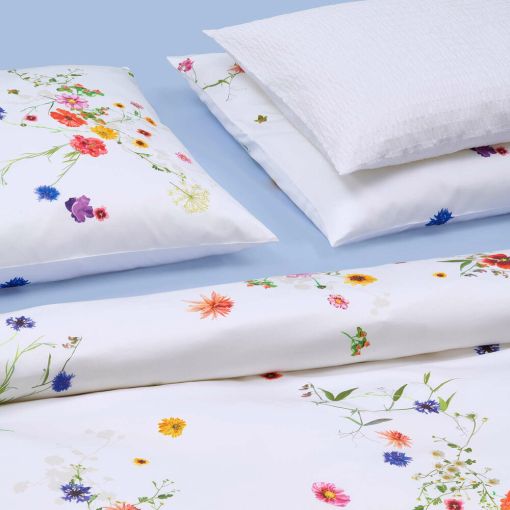 Fleurs Volantes by Christian Fischbacher Pillowcase