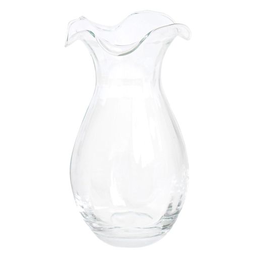 Hibiscus Glass Vertical by Vietri Fluted Vase