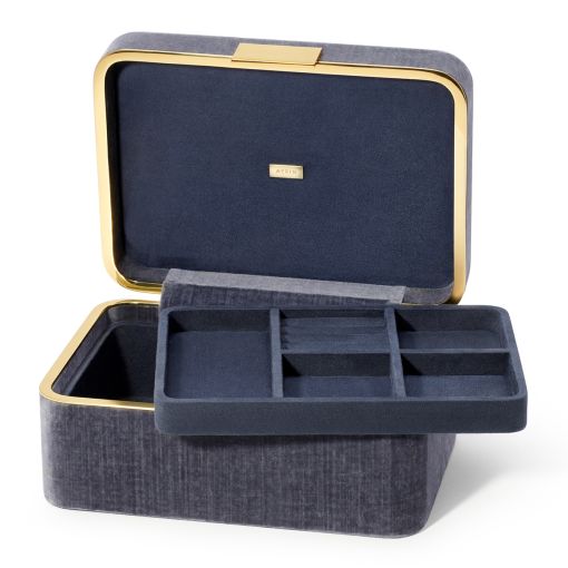 Beauvais Velvet Jewelry Box by Aerin