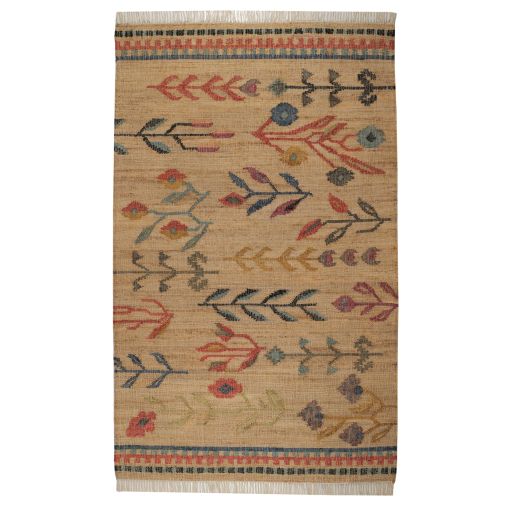 Folk Floral Kilim Handwoven Jute by Dash & Albert Rug