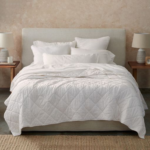 Diamond-Stitched Organic Cotton by Coyuchi Comforter