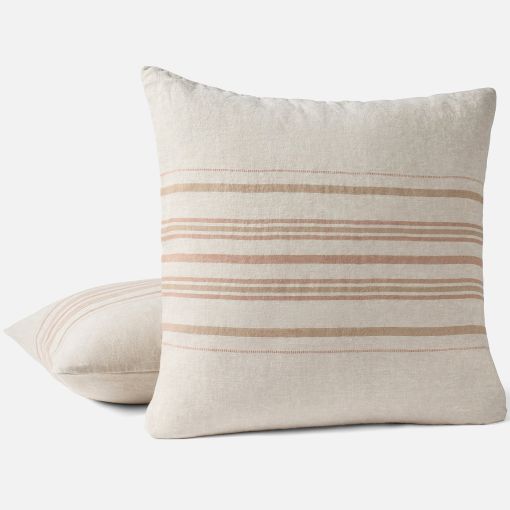Mojave Organic Linen Decorative Pillow Cover by Coyuchi