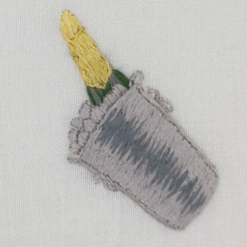 Champagne On Ice Cocktail Napkins by Henry Handwork