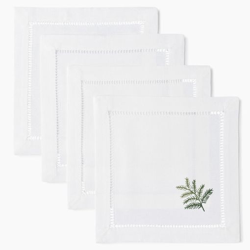 Fern Cocktail Napkins by Henry Handwork