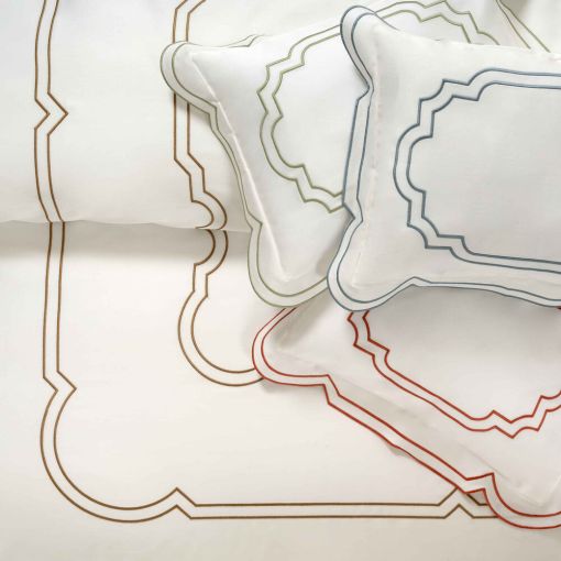 Artemide Embroidery Coverlet by Dea Linens