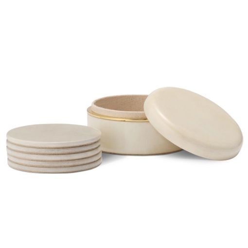 Livio Parchment Coaster by Aerin