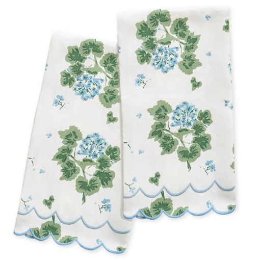 Geranium Linen Guest Towel by Matouk