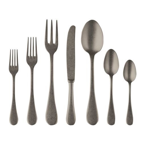 Vintage Pewter by Mepra 32 Pcs Flatware Set