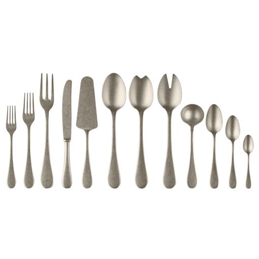 Vintage Pewter by Mepra 67 Pcs Flatware Set