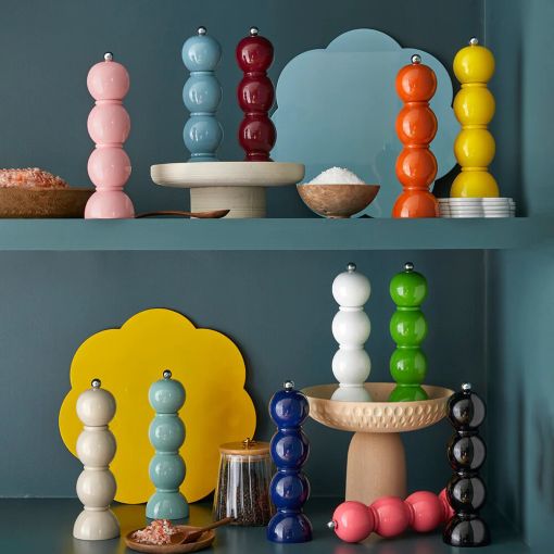 Lacquered Bobbin Salt & Pepper Mill by Addison Ross