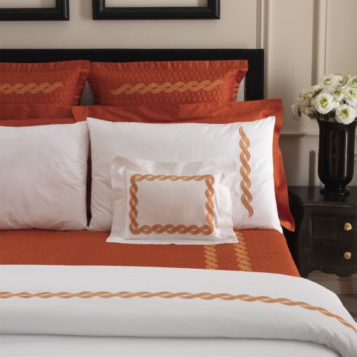 Monica Embroidery by Dea Linens Quilted Sham