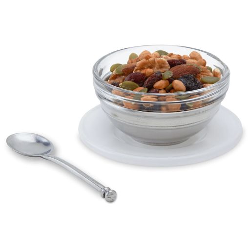 Convivio Condiment Uno with Spoon & Ceramic Saucer by Match