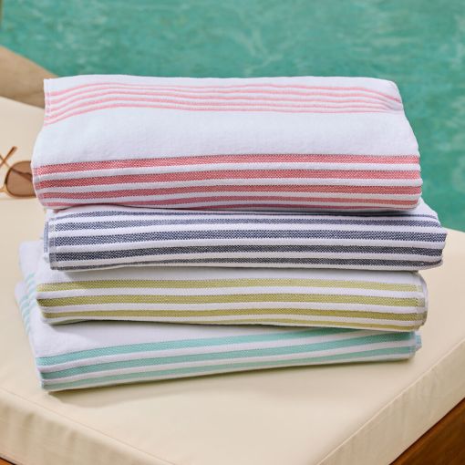 Aegean Stripe Beach Towel by Peacock Alley