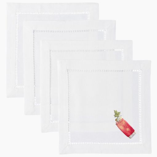 Bloody Mary Cocktail Napkins by Henry Handwork
