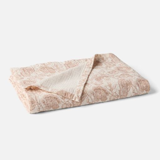 Balboa Organic Matelasse Print Throw by Coyuchi