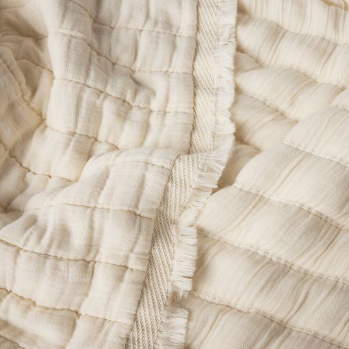 Dreamweight Organic Matelasse Throw by Coyuchi