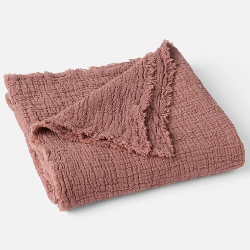 Topanga Organic Matelasse Baby Blanket by Coyuchi