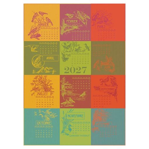 Calendrier 2027 Celebration Kitchen Towel by Garnier Thiebaut