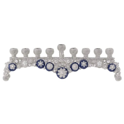 Blue & White Charisma Menorah by Olivia Riegel