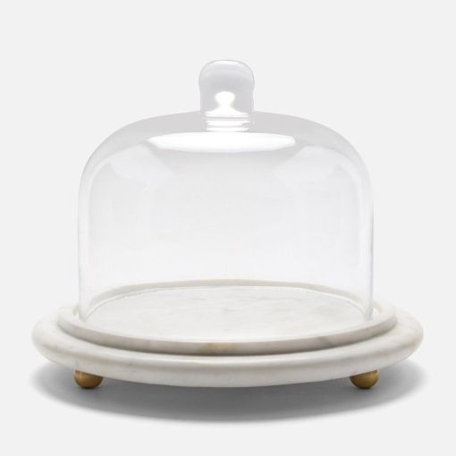 Atlas Serving Platter with Cloche by Blue Pheasant