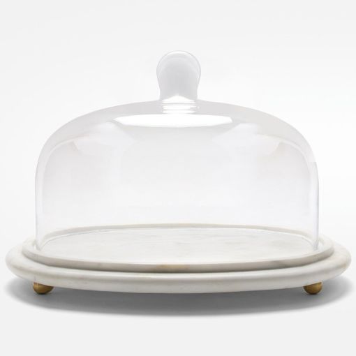 Atlas Serving Platter with Cloche by Blue Pheasant