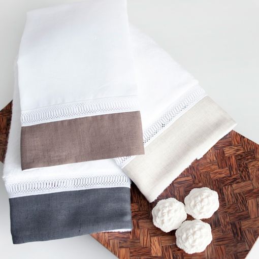 Linea By Home Treasures Bath Towels - Linen