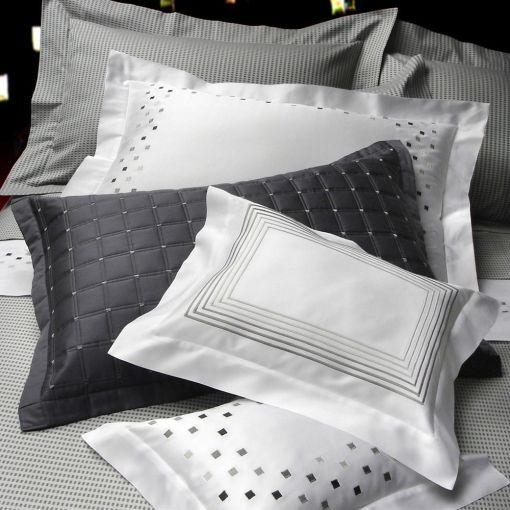 Minerva Embroidery by Dea Linens Pillowcases