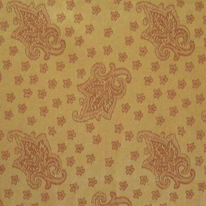 Small Paisley Burgundy Gold