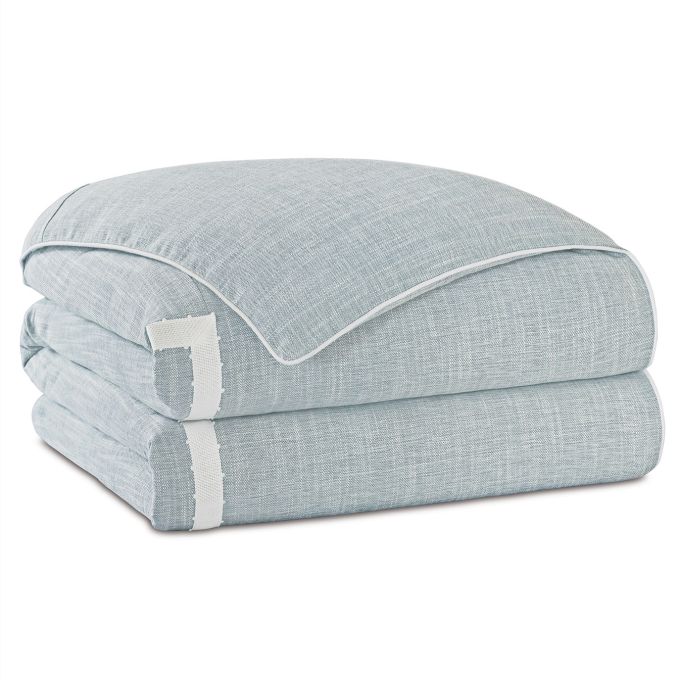 Duvet Cover - Holton Sky/White Border