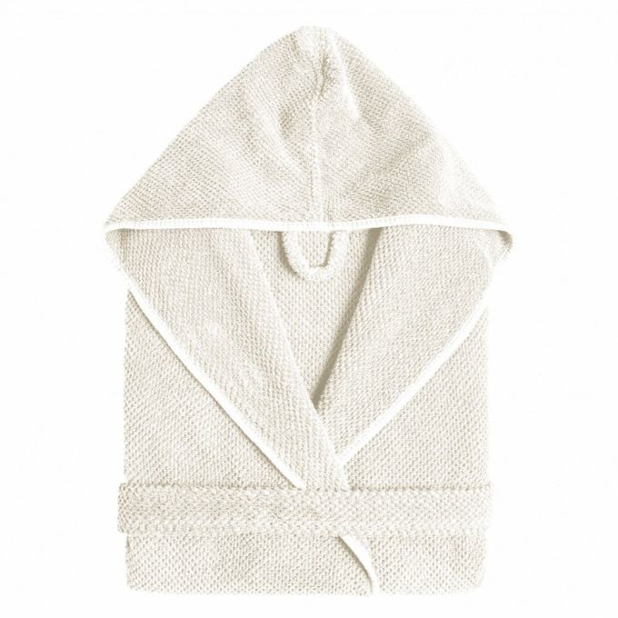 Hooded Bath Robe - Snow