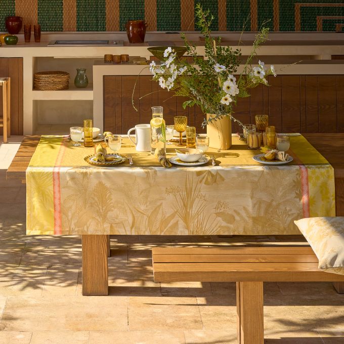 Sinharaja Table Linen by Le Jacquard Francais