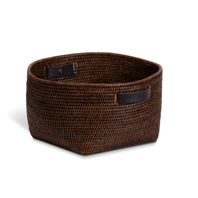 KORB Storage Basket - Dark Rattan