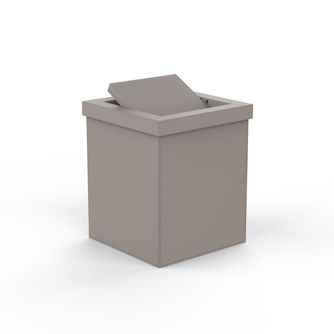 PKMD Paper Bin with Swing Lid - Taupe