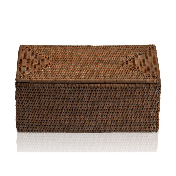 UTBMD Box with Lid - Dark Rattan
