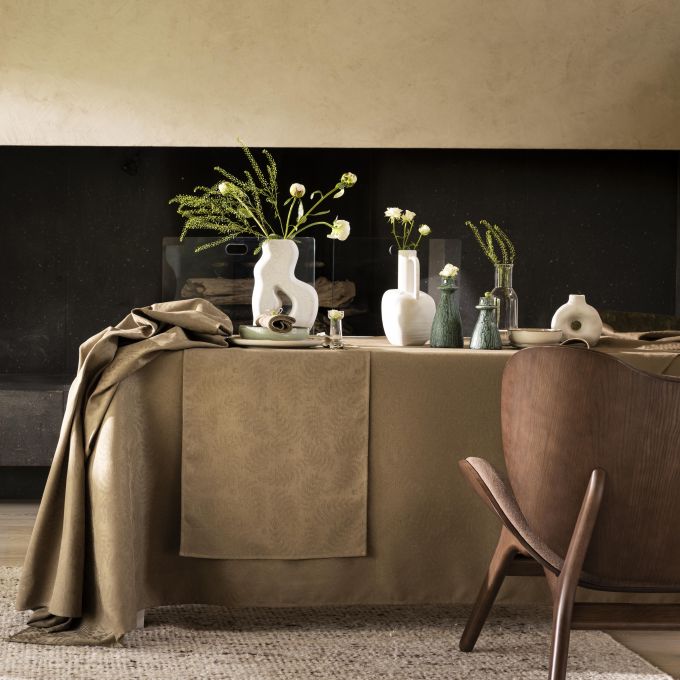 Vegetal Mood Table Linen by Le Jacquard Francais Runner 20x59