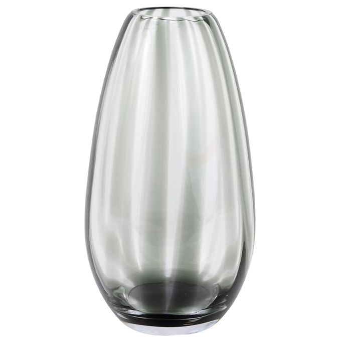 Pleated Vase - Gray