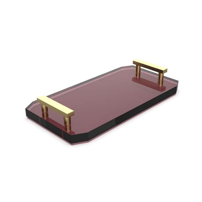 Budgundy/Gold Matte 24 Carat