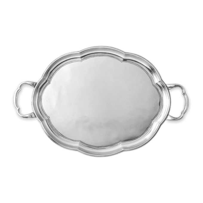 Tray w/Handles - Pewter