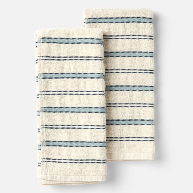 Undyed/Midnight Indigo Stripe
