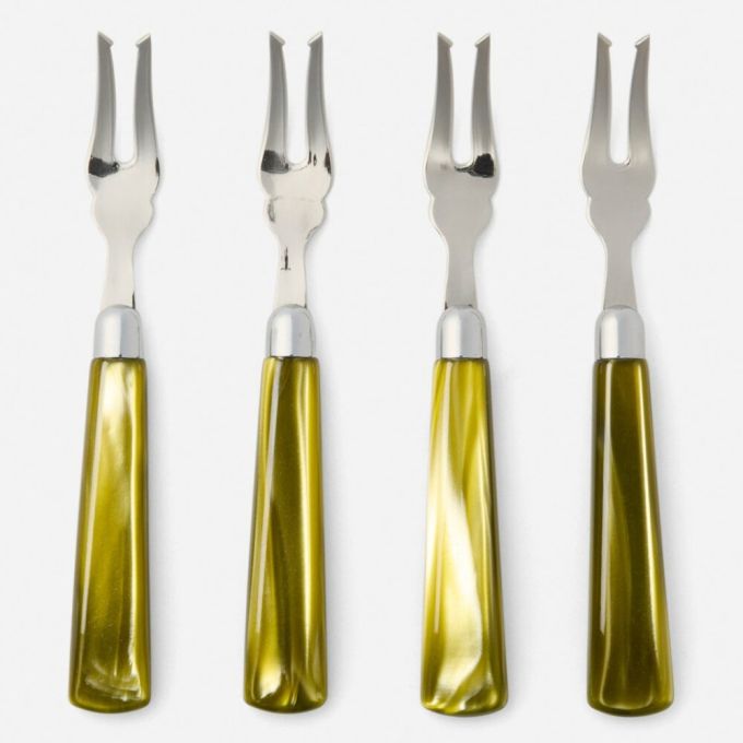 Olive Green/Polished Silver